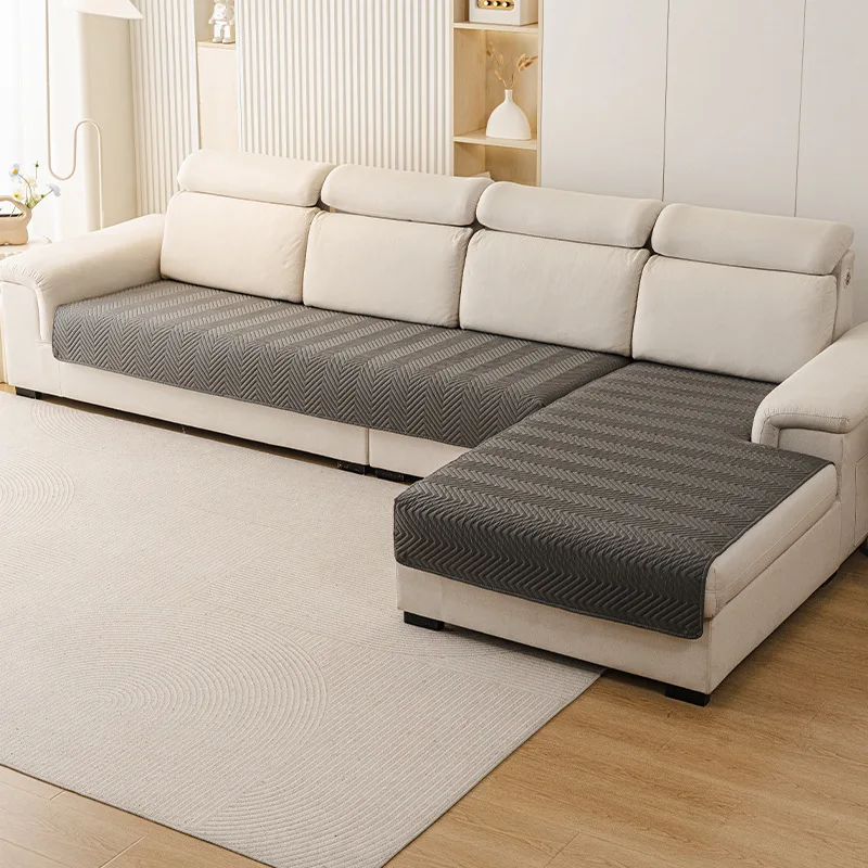 

Minimalist Thickened Brushed Fabric Sofa Cushion One-Piece Non-Slip Waterproof Living Room Sofa Cover
