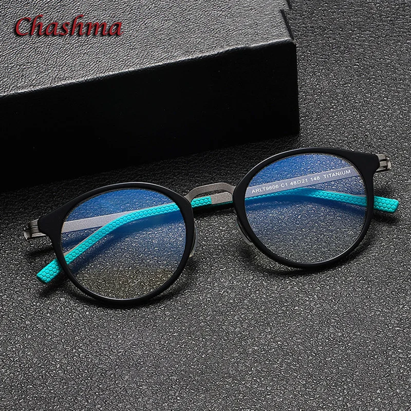 Chashma Prescription Glasses Men Acetate Pure Titanium Women Fashion High Quality Myopia Lenses Spectacles Eyeglasses Frames