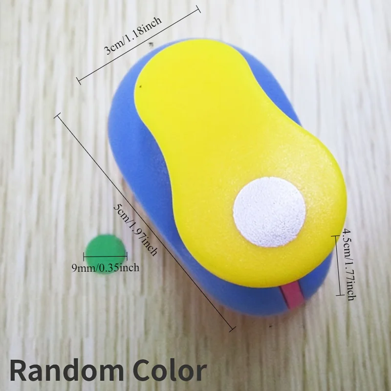 9/16/25/38/50mm Random Color Circle Punch DIY Embossing Punches Scrapbooking Machine Paper Cutting Hole Punch Rounder Cutter