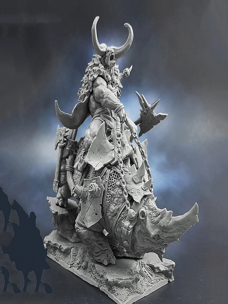 90mm Ancient Man Warrior Stand Fantasy (OHNE BASIS) Resin-Figurenmodellbausätze Miniatur GK Unmontiert Unbemalt