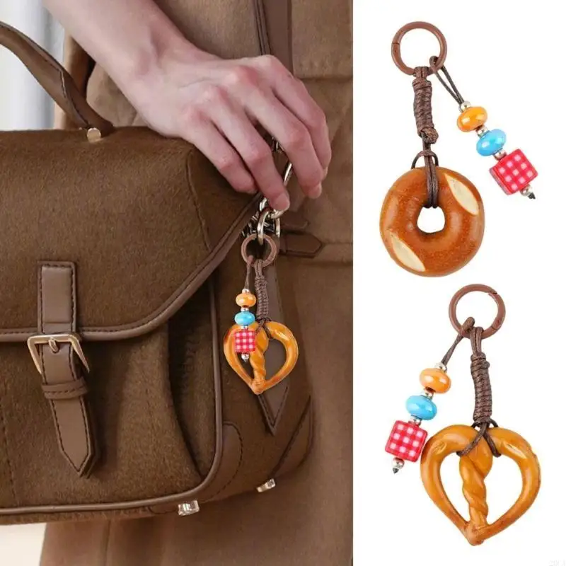 

Cartoon Bread Keychain Bag Charm for Handbag Purse Backpack Bags Accessories 20CA