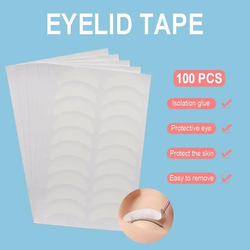 Patchs en Papier pour Extension de Cils, Tampons Auto-Adhésifs pour Isolation et Positionnement des Yeux, 50 Paires