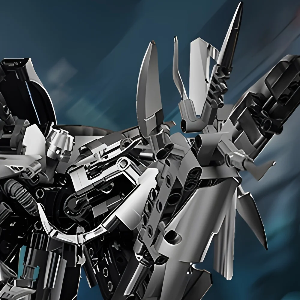 Modelo Mech, robot de ensamblaje de alta dificultad, juguete de bloques de construcción, regalo de cumpleaños para niño, adorno familiar