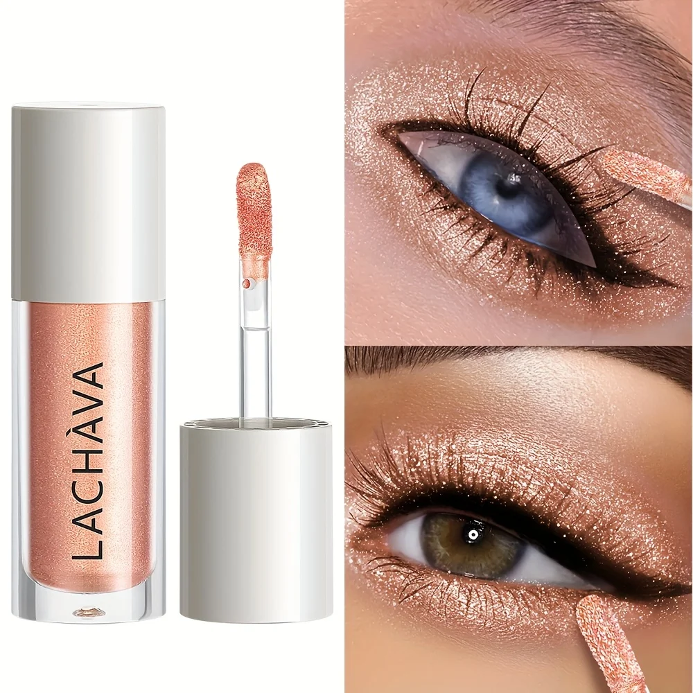 Wodoodporny płynny cień do powiek z brokatem, ultracienki, delikatny połysk, długotrwały, odporny na rozmazywanie, odporny na pot makijaż oczu