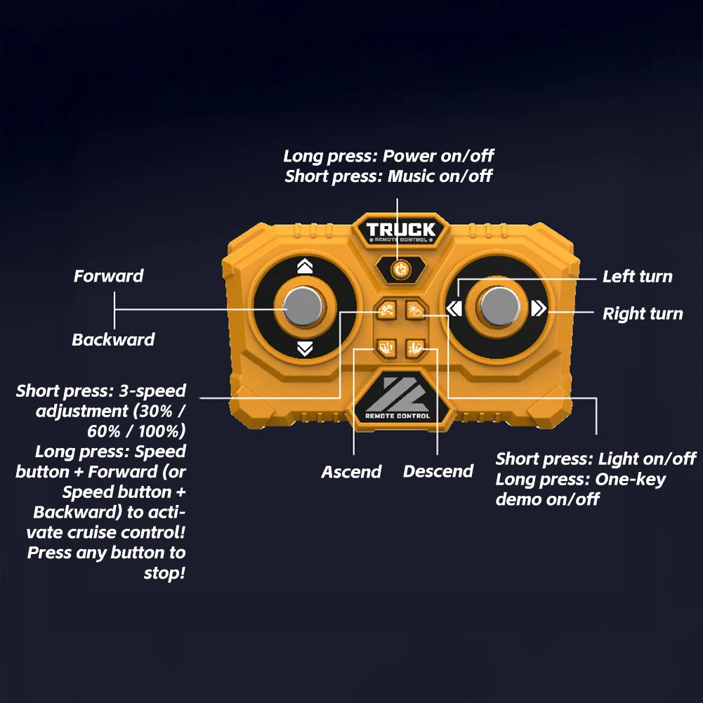 Caminhão elevador de engenharia com controle remoto por aplicativo, brinquedos para crianças, presentes, 1/64 2.4g rc, mini empilhadeira de liga com reboque, jogo de mesa em escala completa
