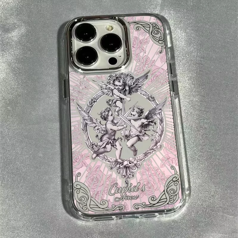 Middle Ages Cupid Angel Phone Case for iPhone 17 Air 11 12 13 14 15 16 Pro Max X Xs XR 8 7 Soft TPU Protective Cover Fundas view 4