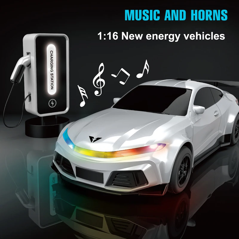 2024 Nowy 1:16 Symulacja Nowa Energia Zdalnie sterowany samochód 20 km / h Szybki dryf Bezprzewodowy zdalnie sterowany samochód Zabawka Prezent dla