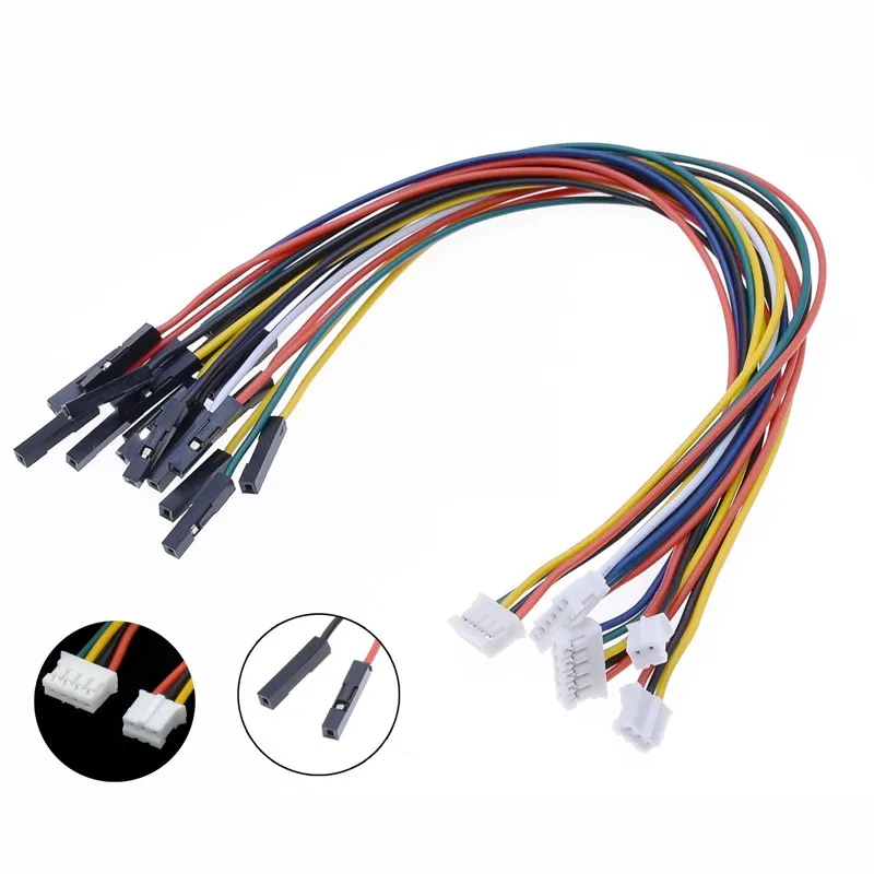 10 Stück SH1.0/1.25/GH1.25/1.5/PH2.0/HY2.0/2510/XH2.54 zu DuPont 2.54-1P Stecker- und Buchsendrähte Motherboard-Verbindungskabel – Detail 5