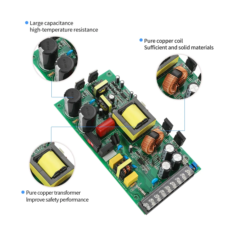 Imagem -03 - Fonte de Alimentação de Comutação 500w 012v 15v 24v 36v 48v 60v 72v 80v 90v 110v 200v 220v Única Saída Ajustável Smps Ms50048