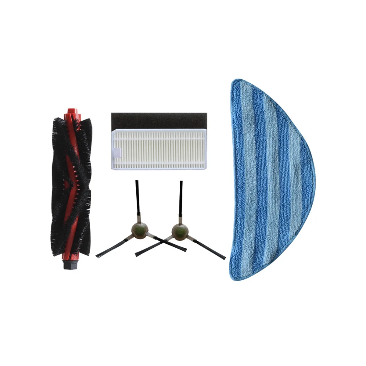 掃除機ロボット用Hepaフィルター,ブラシ,アクセサリー,m210 pro,m1,m201,m501a,m571,t700,1セット