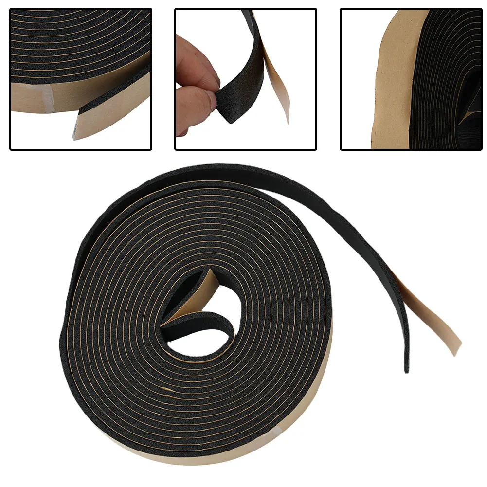5M Car Side Door Glass Seal Weatherstrip Rain Visor Universal Auto Interior Accessories 20mm*5m*3mm