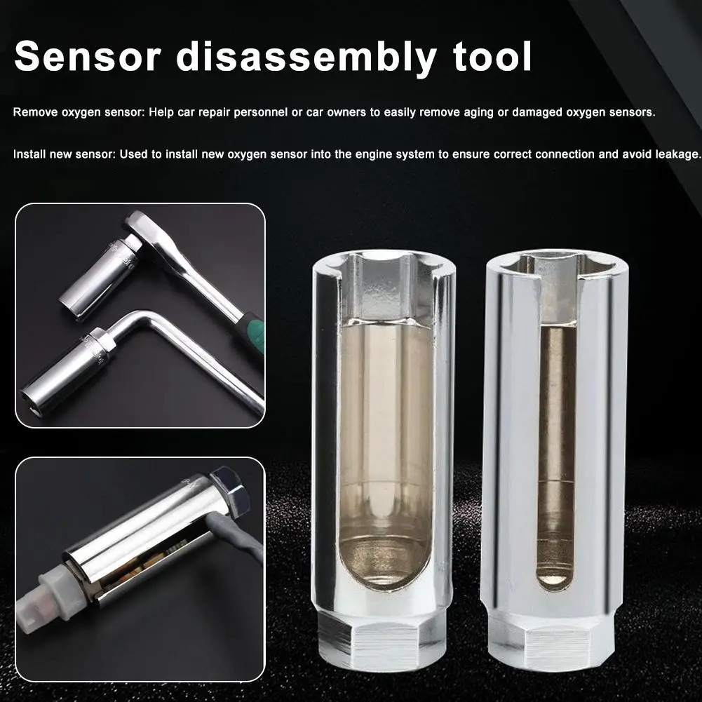 Universal 22mm 1/2 "ไดรฟ์รถ Lambda Oxygen Sensor ประแจซ็อกเก็ตติดตั้งอุปกรณ์เสริมอัตโนมัติมืออาชีพเครื่องมือ