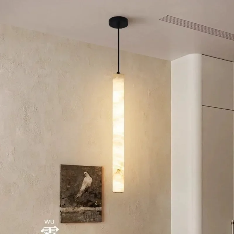 

Nordic Marble Pendant Light Natural Stone Romantic Decor Lighting Restaurant Living Room Dining room Bedroom Warm LED Chandelier