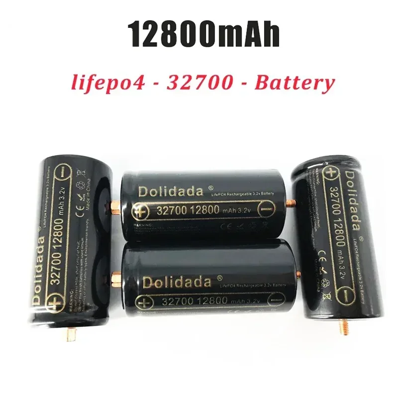 32700 lithium iron phosphate battery 3.2V rechargeable battery with screw 12800mAh high quality large capacity Lifepo4 power