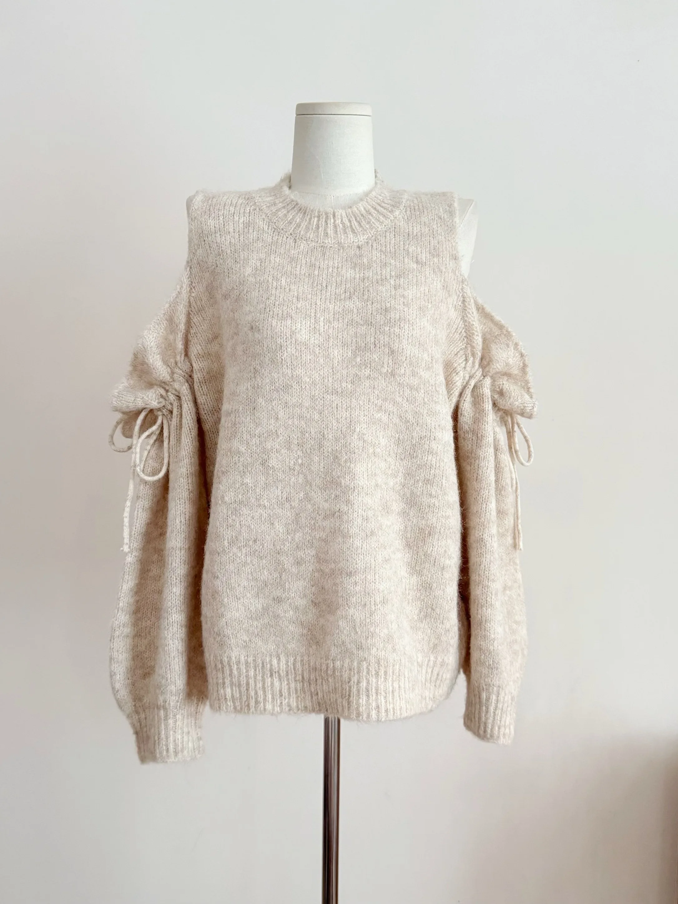 

Свободный женский вязаный шерстяной свитер с поясом, осенний повседневный свободный топ для молодых женщин в 20-х годов