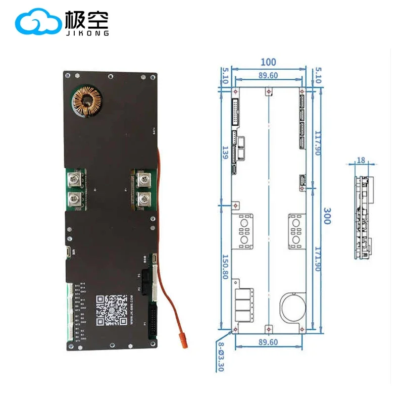 JK Smart BMS Ready Stock 8S 16S 48v 200A Lifepo4 Li-ion LTO for Growatt Deye Inverter Home Farm Energy Storage Board