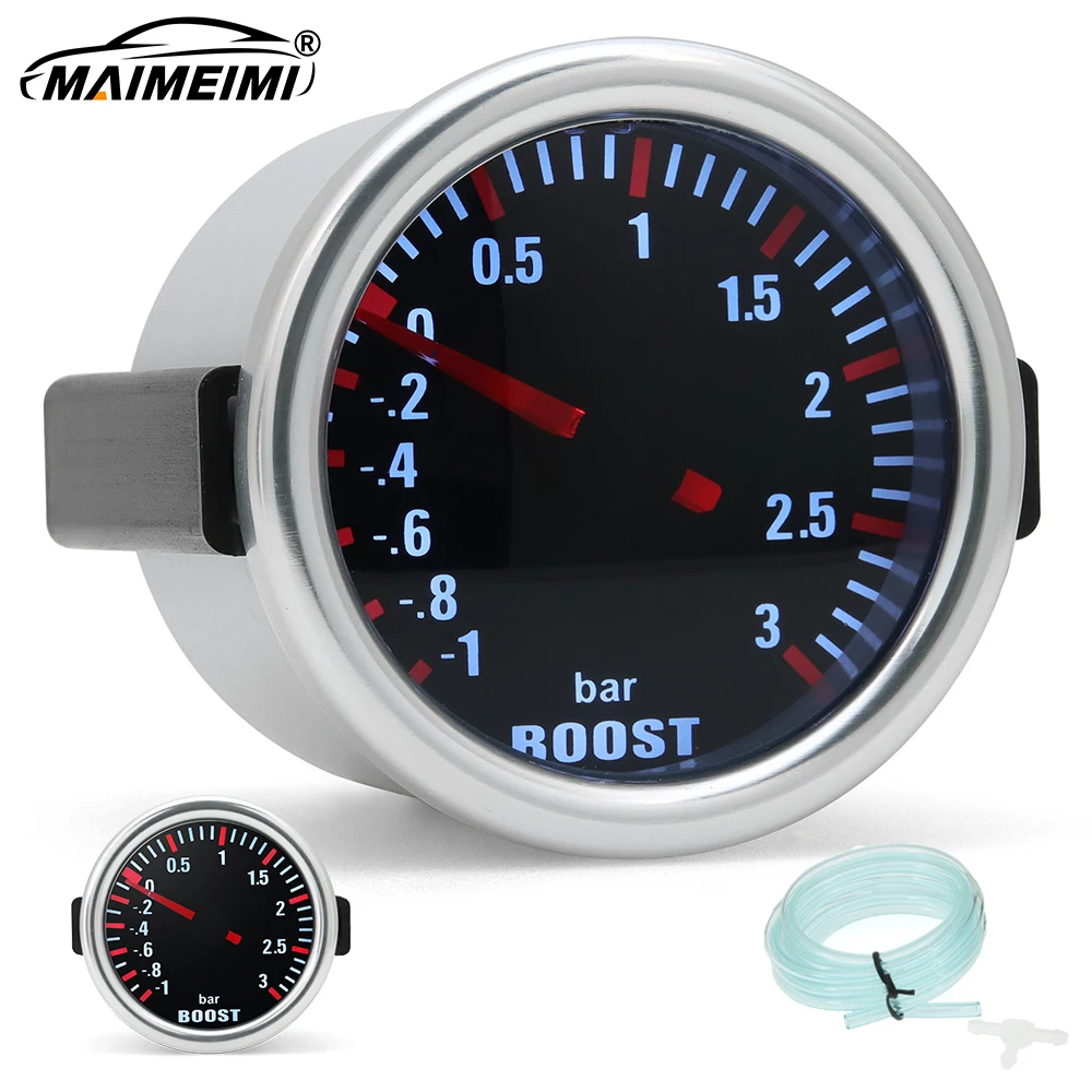 

Датчик турбонаддува дыма Len 2 "52 мм -1-3 бар, турбинный механический индикатор запуска, комплект контроллера автоматического повышения для газонов, автомобиля, 12 В