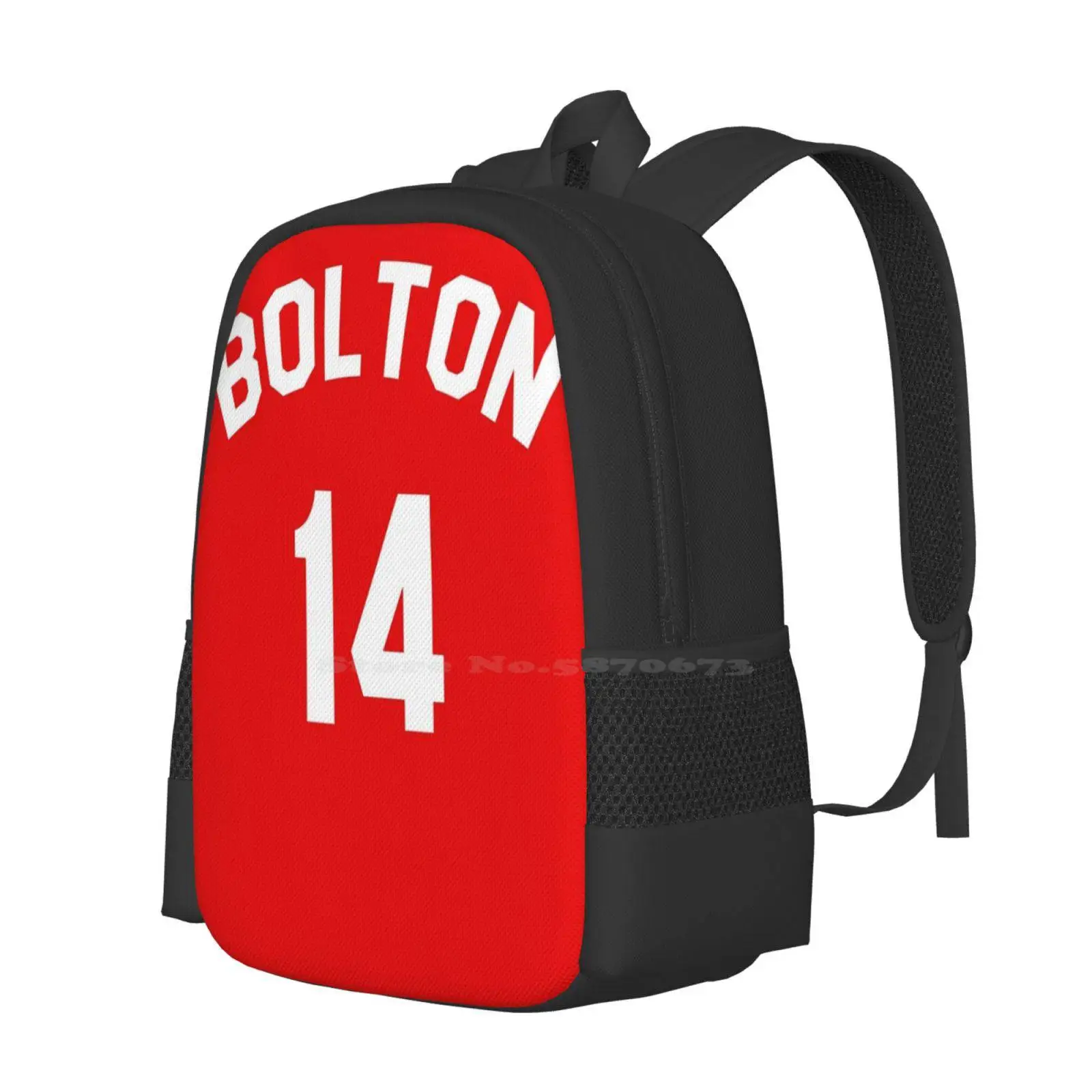 High School Musical: Bolton Jersey Hot Sale Schoolbag Backpack Fashion Bags High School Musical Hsm Troy Bolton 14 Red East