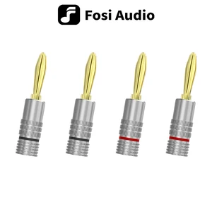 Colokan Pisang 2 Pasang / 4 Buah, Konektor Jack Sekrup Ganda Berlapis Emas 24K untuk Amplifier, Speaker, Penerima 10 amplifier dac penjualan terbaik - №