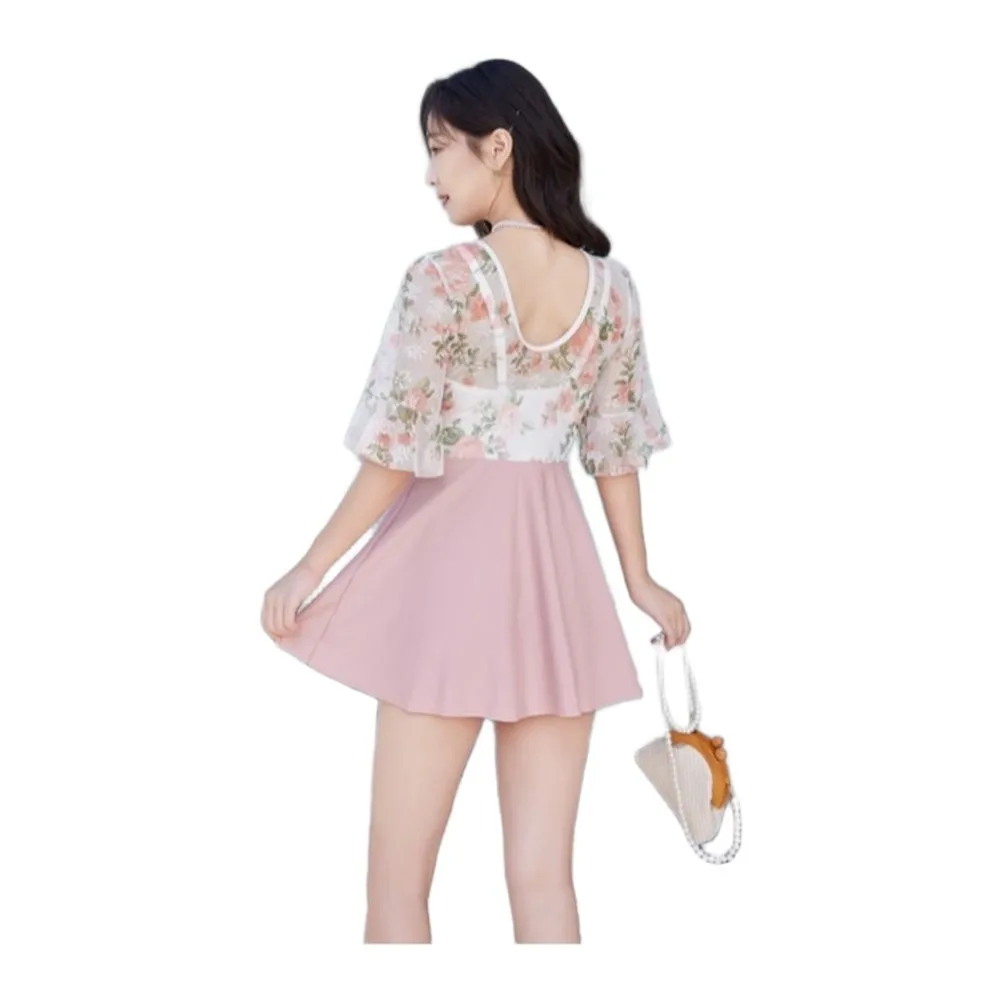For Seaside Vacation V Neck Swimsuit Floral Print Swimsuit Women Swimsuit With Chest Pad Timeless Elegant Look