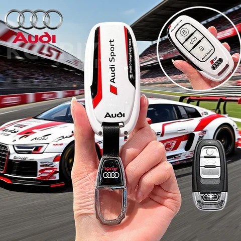 스포티 스타일 ABS 자동차 키 박스 보호 케이스 (아우디 A1 A3 8P A4 A5 A6 C7 A7 S3 S7 S8 R8 Q2 Q3 Q5 Q7 Q8 SQ5 TT RS3 RS6 용)