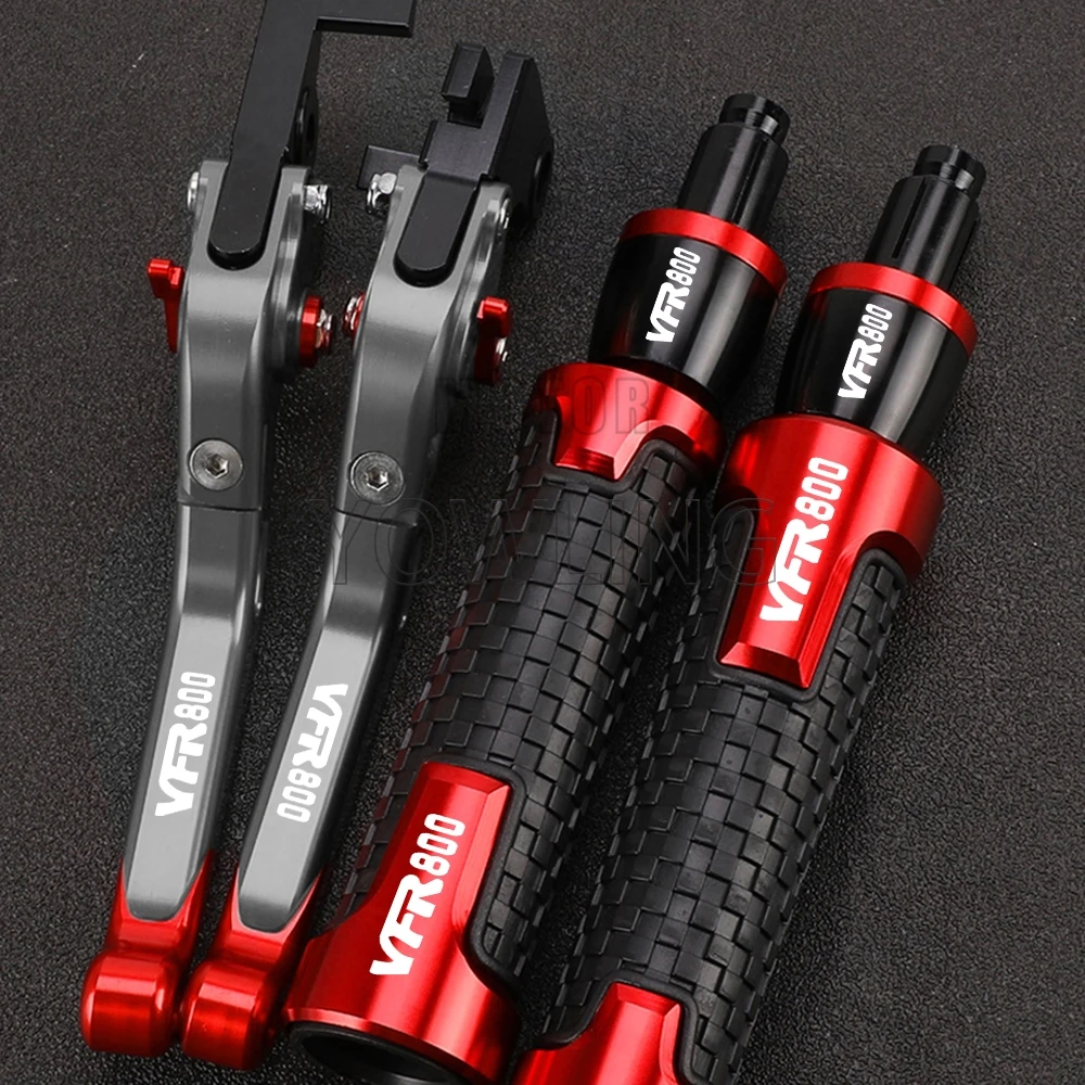 Para honda vfr800 fiwi vfr 800 1998 2001 2000 1999 alavanca de freio embreagem guiador alça apertos mão final acessórios da motocicleta