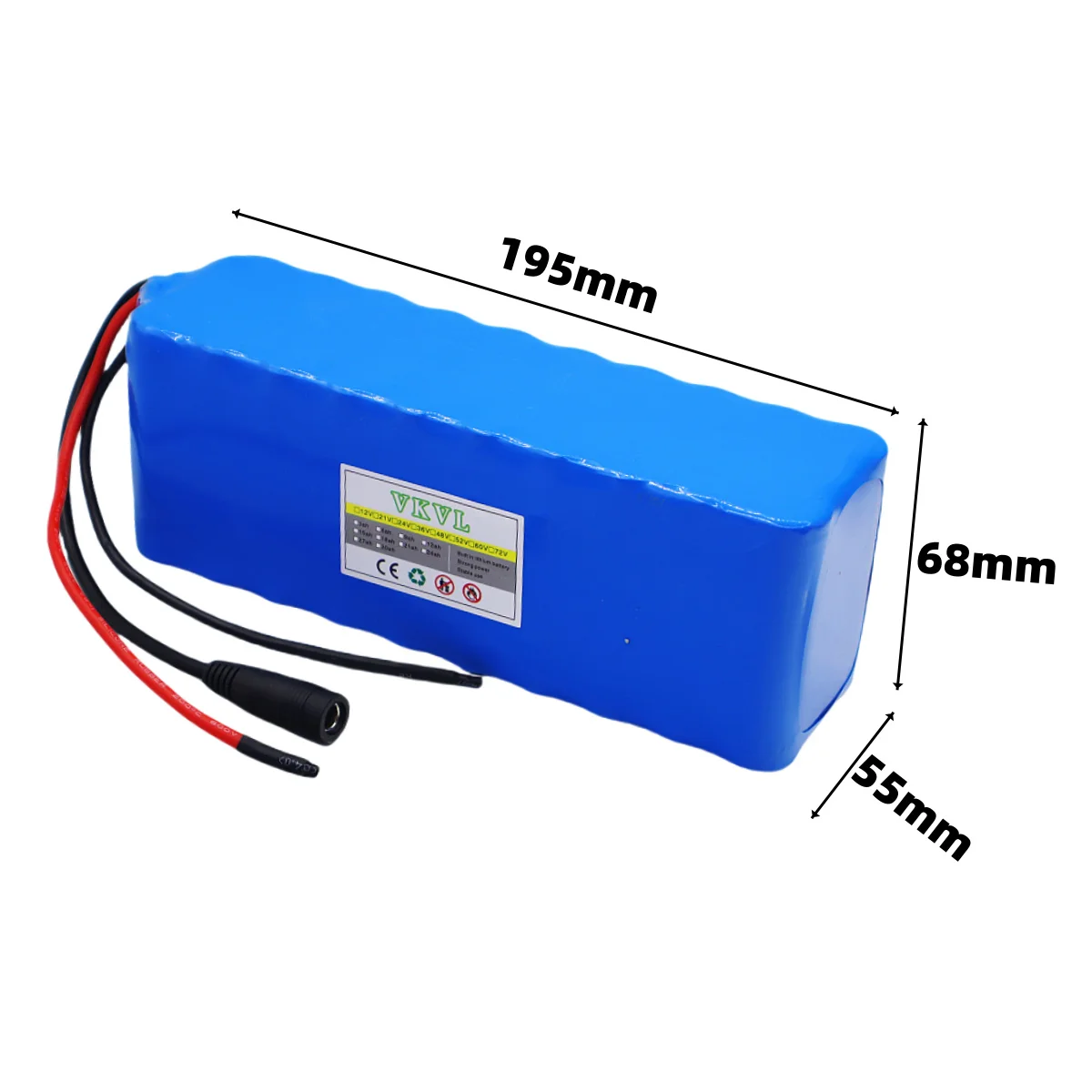 12V30Ah rechargeable lithium-ion battery, LED lights, backup camera, sound system 3S10P12V30000mah mobile power supply+charger