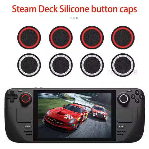 4pcs Silicone Analog Thumb Stick Grips Cover For Steam Deck/PS4 For PS3/NS/Xbox One/Xbox 360 Controller Caps For PS5 Accessories