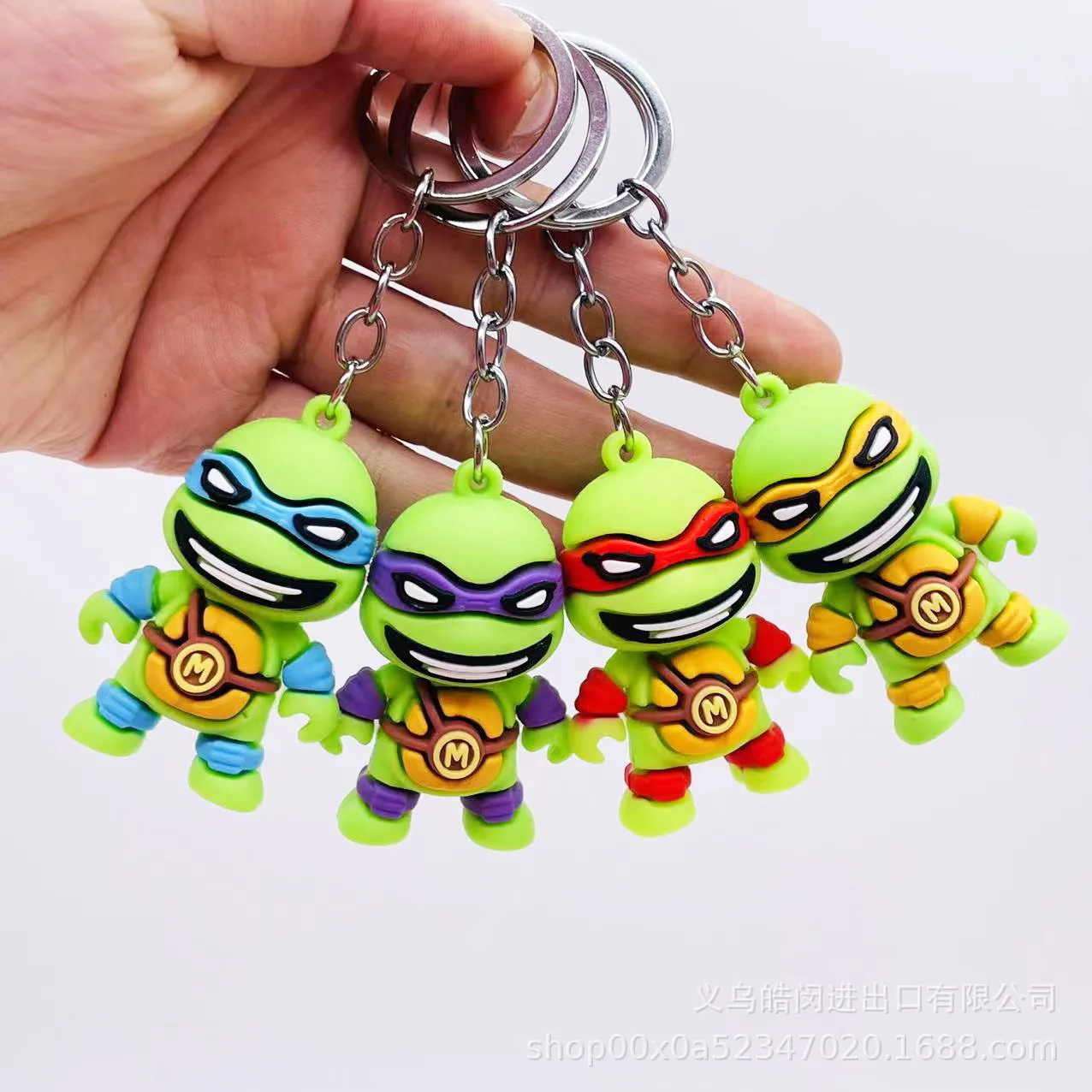 Teenage Mutant Ninja Turtles Keychains Cute Cartoon Keychain Anime Car Keyring Backpack Accessories Coin Purse Charm Kids Gifts