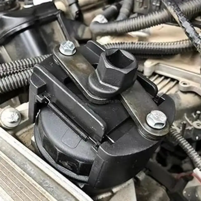  Professional Oil Filter Tool With Spring Load Jaw And Steel Build Oil Filter Wrench For Quick Oil Change