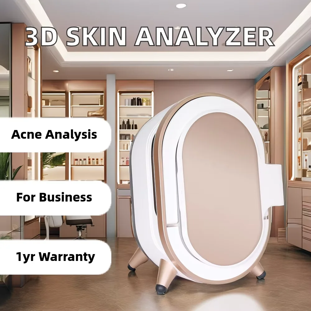 YYTINNueva máquina analizadora 3D con escáner facial 3D preciso para pruebas de arrugas y humedad de poros