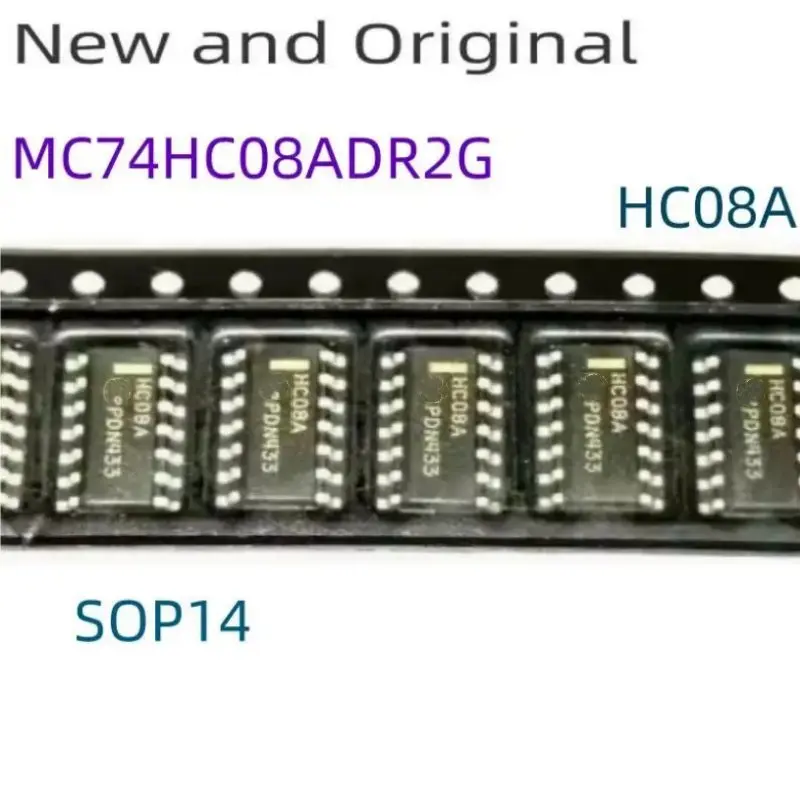 

New and Original MC74HC08ADR2G SOP14 marking code HC08A Quad 2−Input AND Gate High−Performance Silicon−Gate CMOS