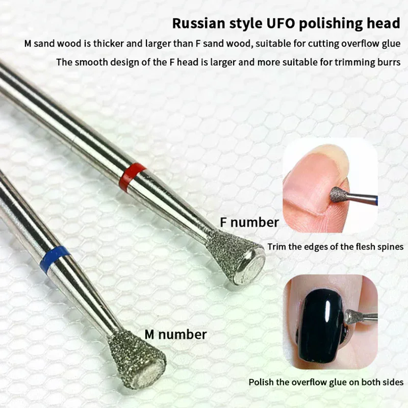 Fresa, brocas para uñas calvas, accesorio de manicura, broca para uñas, herramientas para quitar cutículas