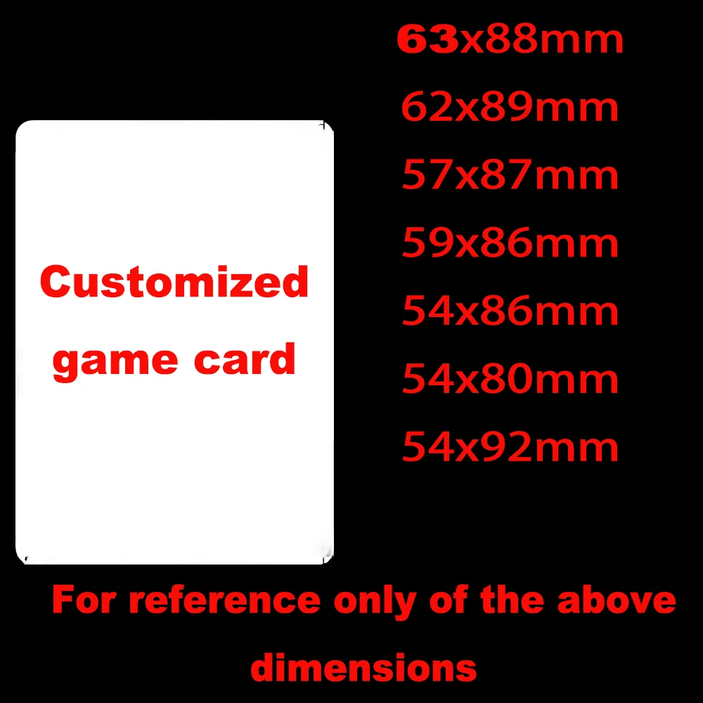 맞춤형 게임 카드 포일/일반 DIY 디자인 개인 맞춤형 카드 모든 게임 카드/스포츠 카드/스타 카드 모든 사진 가능