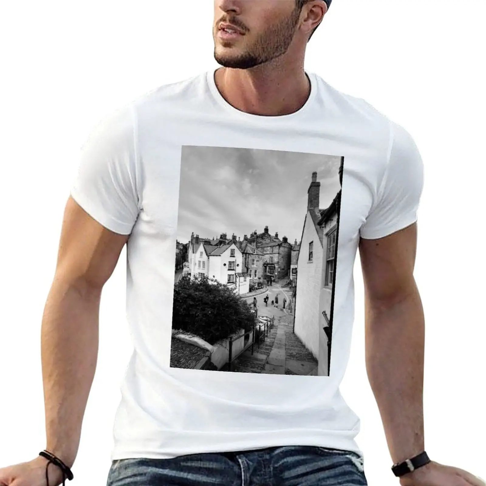 

Robin Hoods Bay T-Shirt man t shirt cotton t shirt man designer T-Shirt