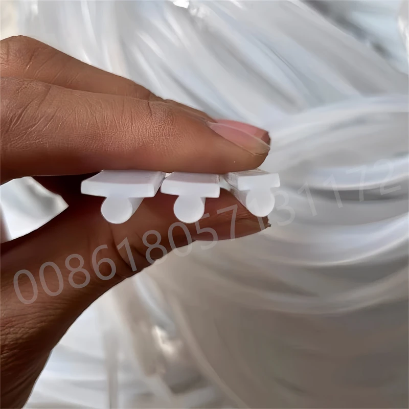 Silicone T-Shape Sealing Strip,High-Temperature Resistant, Weatherproof Gap Cover for Doors,Windows,Equipment,Solar, Translucent