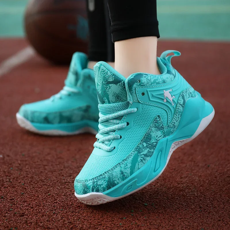 Boys Outdoor Training Basketball Sneakers New Children\'s Basketball Shoes for Boy Non-slip Breathable Comfortable Sport Shoes