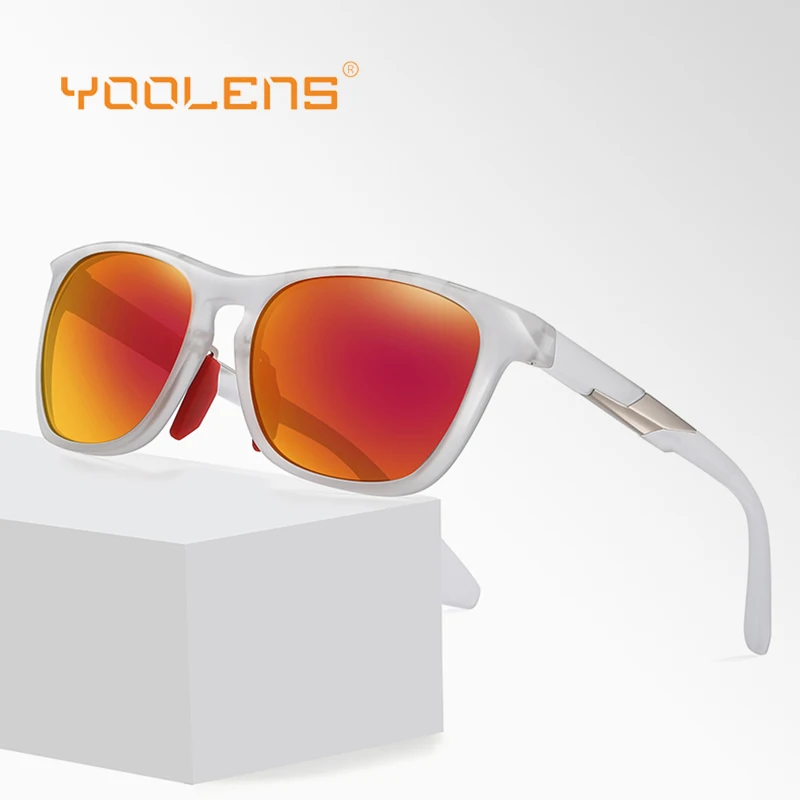 YOOLENS Polarized Sports Sunglasses For Men Women Cycling Fishing Golf Driving Shades Outdoor Sun Glasses TR90 Eyeglasses 7516