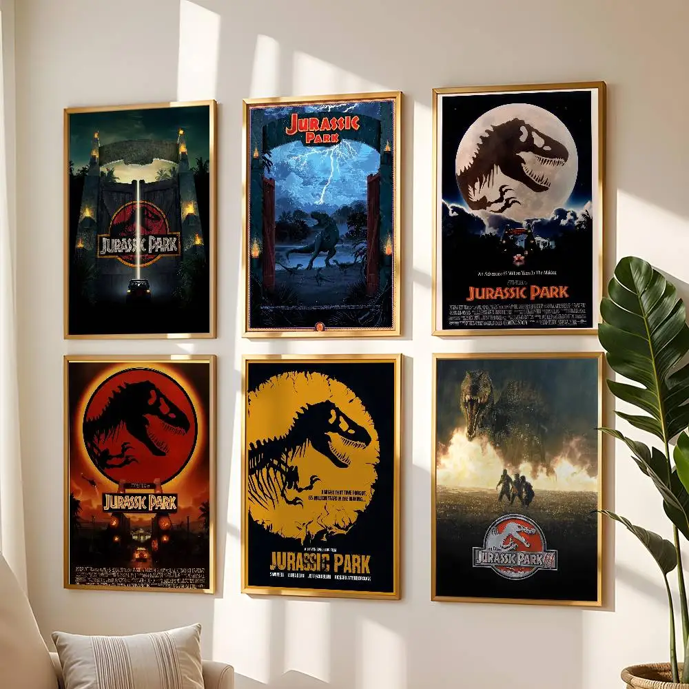 J-Jurassic P-Park динозавр постер фильма высокого качества печать водостойкая настенная художественная наклейка для бара гостиная Декор подарок