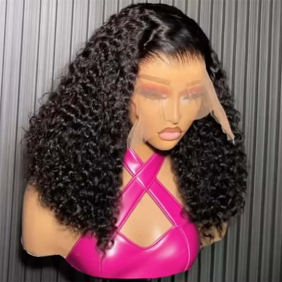 5x5 Glueless Wigs 100% Human Hair Water Wave Short Bob Wigs 13x4 13x6 HD Lace Front Wigs Pre Plucked Deep Curly Wear And Go Wigs