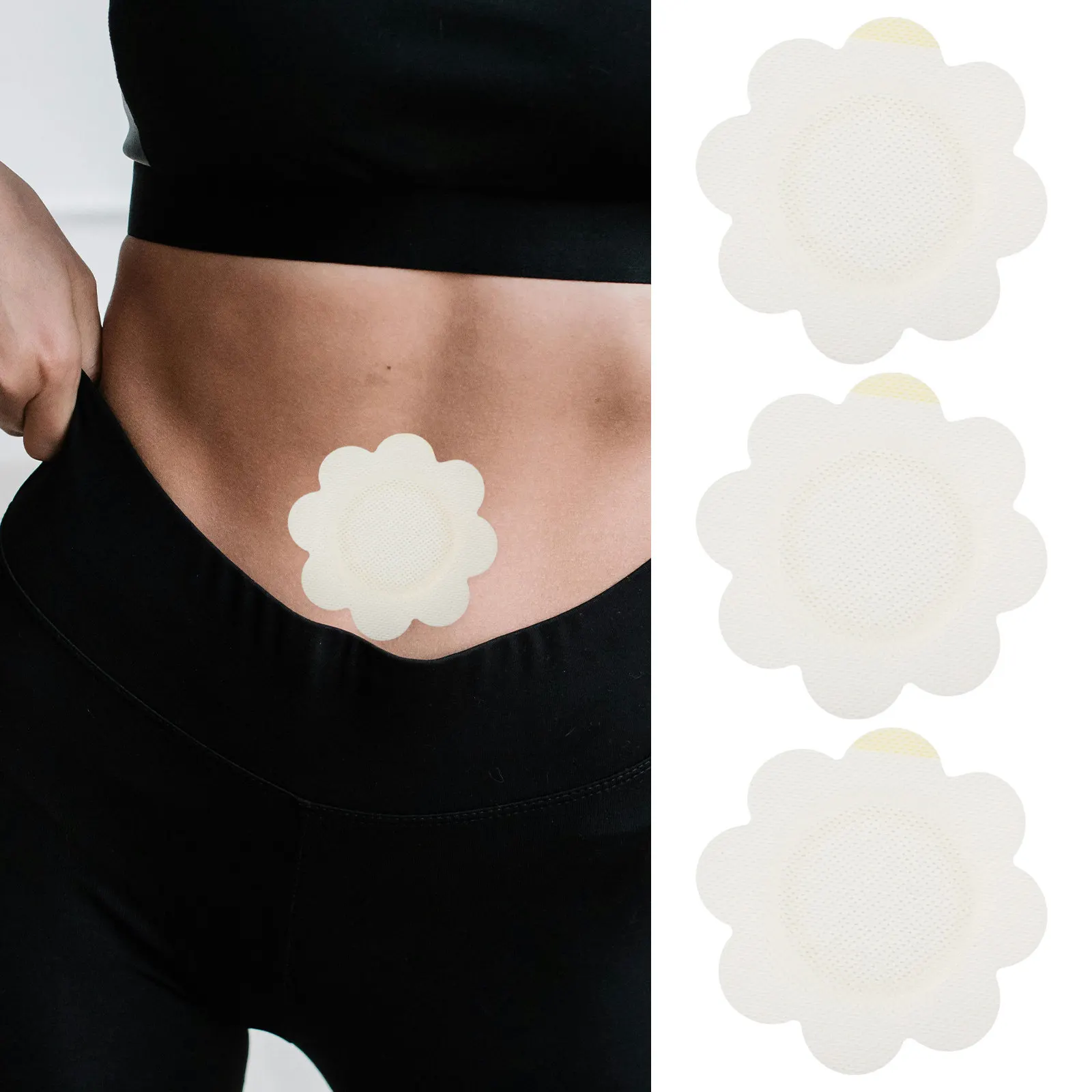 30Pcs Acupoint Blank Patches Fabric Plaster Fixed Stickers Breathable Comfortable Adhesive Daily Use Plaster Fixing
