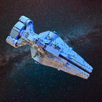 NEW Imperial Light Cruiser Display Building Blocks Model DIY Starship Series Spacecraft Assemble Bricks Kid Toys Christmas Gifts