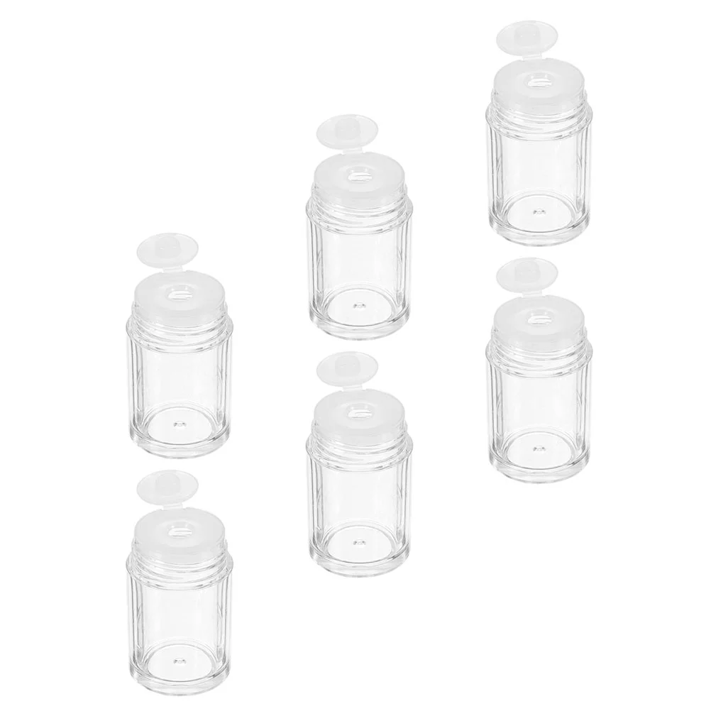 6 Pcs Loose Powder Bottle Women Containers Cosmetics Travel Bottles Tube Plastic Empty Open-hole Baby