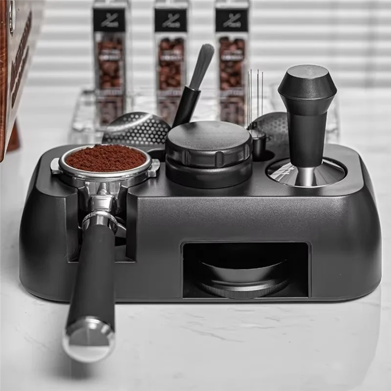 A85I-51-58Mm Coffee Tamper Station Stand Universal Coffee Portafilter Storage Rack Coffee Dispenser Holder Base Coffee