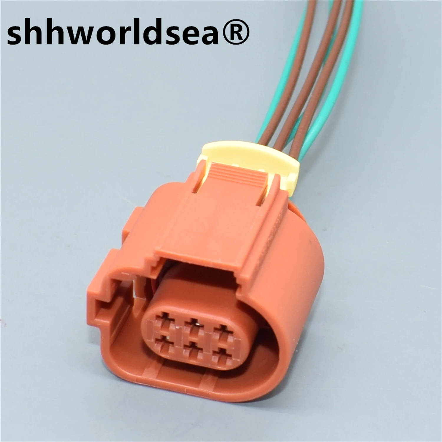 

shhworldsea 6 Pin Auto Steering gear booster pump valve socket Throttle Position Sensor Connector pigtail 284716-3 284717-3