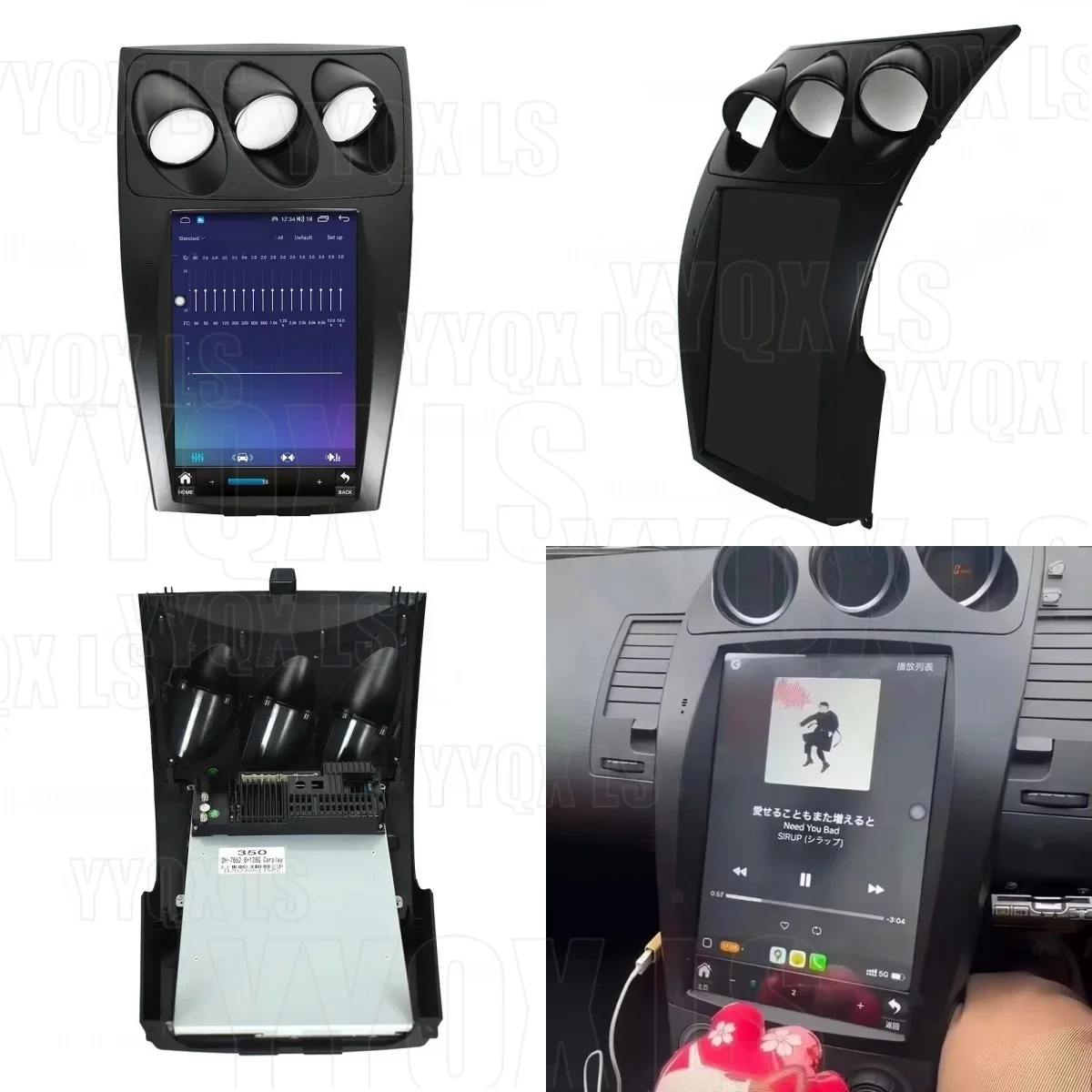 For Nissan 350z Z33 2002-2007 Android Car Radio Wireless Carplay Stereo Receiver Autoradio Multimedia Player GPS Navigatio Touch