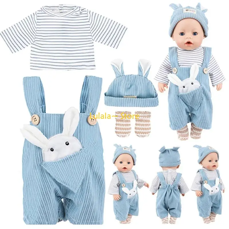 Y4QA Muñeca 18 pulgadas Invierno ropa Autumh Fashion Collection Dolling Wachingup Ropa para actividad 43