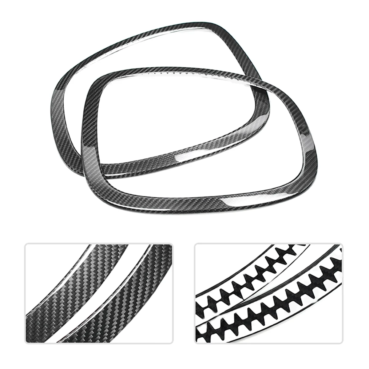 Real Carbon Fiber Headlight Trim Ring & Tail Light Frame for Mini Cooper F55 F56 F57 2014-2019 51137300631,51712285495