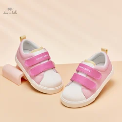 Dave Bella Baby Girl Spring Child Shoe Pink Casual Flats Toddler Shoes Kids Breathable Canvas Shoes DB1247938