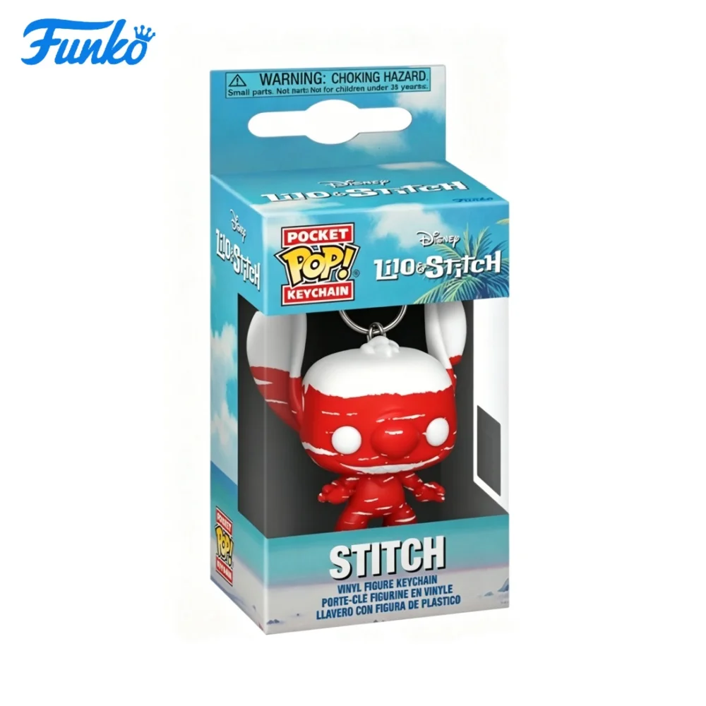 Llavero Funko Pop - Stitch - Regalo de Año Nuevo - un gran regalo para amigos y familiares en Navidad, Año Nuevo y cumpleaños, decoración de cultura pop, regalo de cumpleaños, coleccionable de cómics, mercancía oficialmente licenciada, coleccionable premium, recuerdo de cómics, regalo para geeks, artículo coleccionable